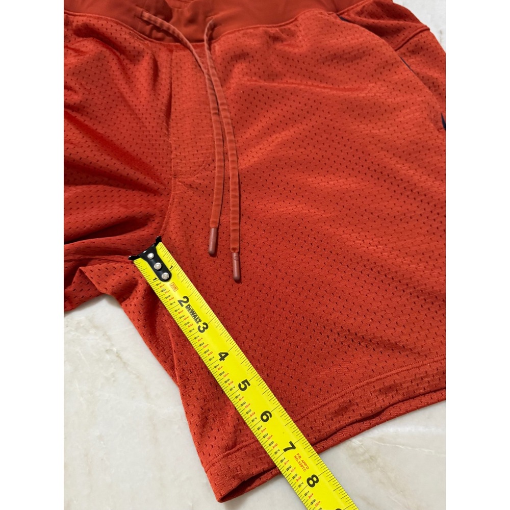 Lululemon Double Layered Mesh Shorts Men's Large Orange 7 Inch Inseam LM7BSES - Picture 5 of 9